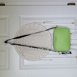 NWT Karl Lagerfeld Maybelle Crossbody Strap Citron Green